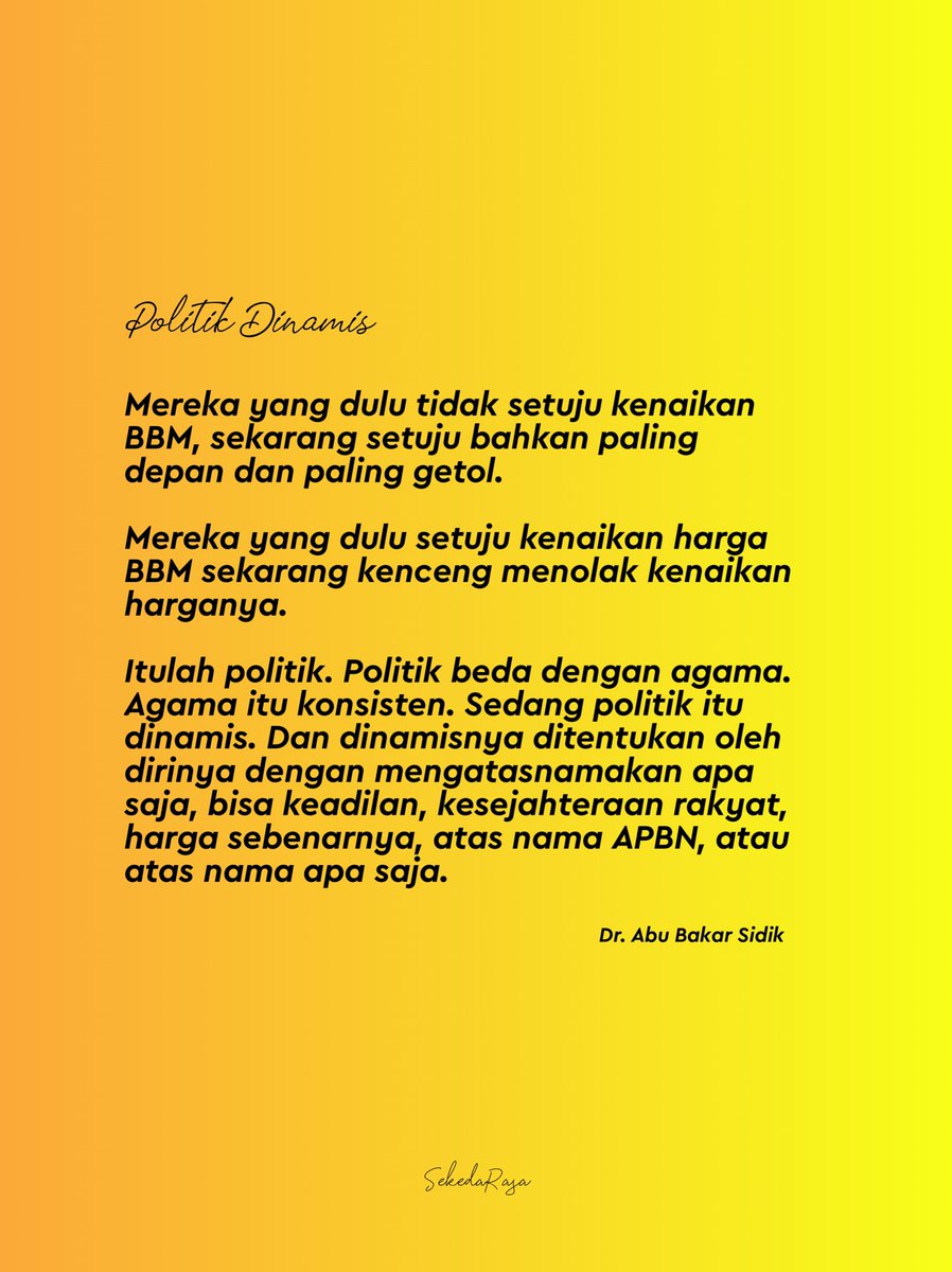 SENTANUALFATH1's tweet photo. Seperti itulah politik
#BBM_NaikJokowiTurun #SAMBO https://t.co/neR6ipBa6M