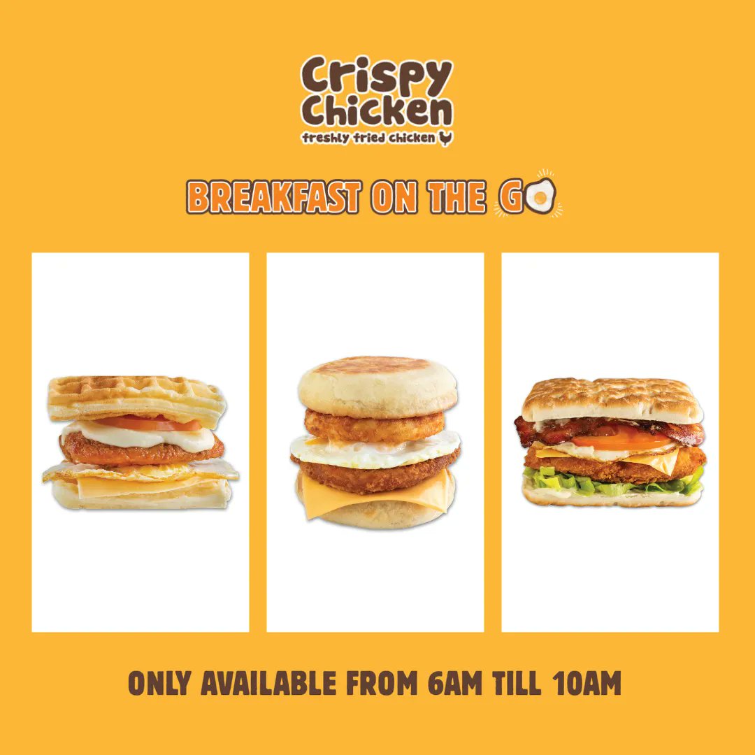 caltexglenash's tweet image. 𝗢𝗣𝗘𝗡𝗜𝗡𝗚 𝗦𝗢𝗢𝗡 ! 𝟰 𝗗𝗔𝗬𝗦 𝗧𝗢 𝗚𝗢 

Crispy Chicken will be one of the new offerings we will have at our brand new FreshStop. They serve Breakfast on the Go from  6 - 10am daily!

#CaltexGlenashley #FreshStop #Techron #StartAtCaltex #Glenashley #Durban #CrispyChicken