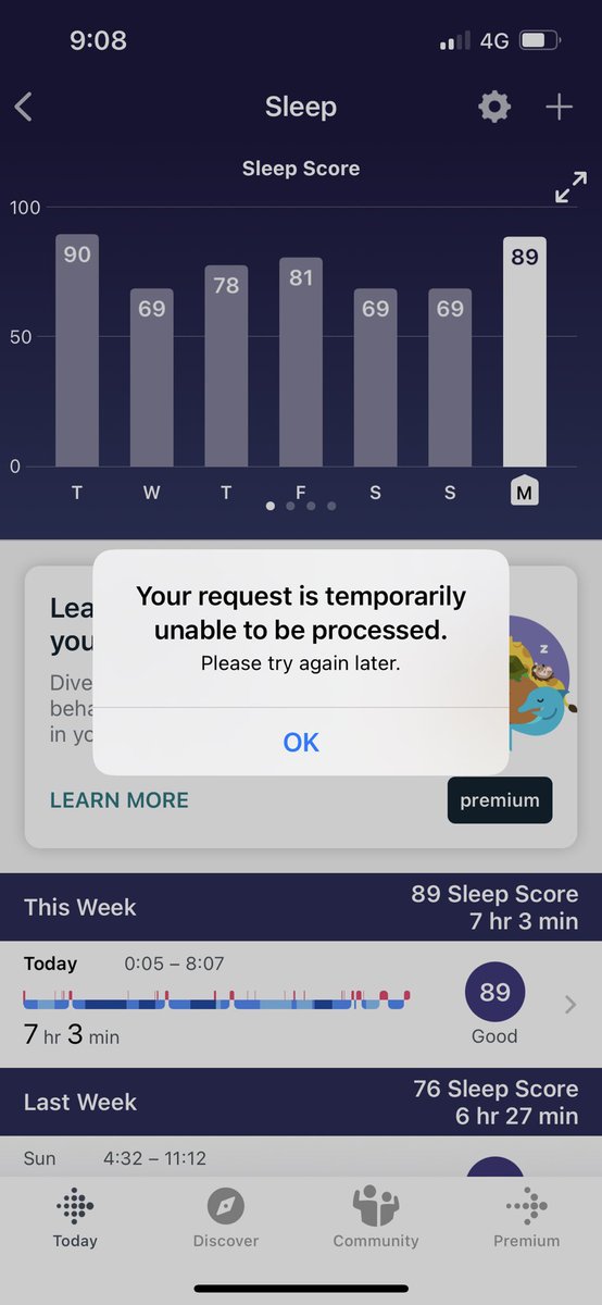 Mi_LLiee's tweet photo. @FitbitSupport hey guys, I recently bought FitBit Luxe and I am trying to activate the free premium membership. I use iPhone 13 and my email address is  militza.angelova@yahoo.com for the Fitbit registration. I get the attached error. Any ideas how to fix this? Thanks https://t.co/jug31d66MF