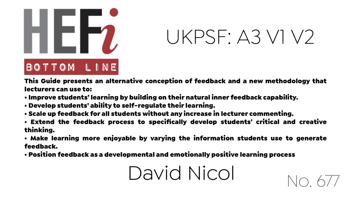 UoB_HEFi's tweet photo. #BottomLine No. 677: "Turning Active Learning into Active Feedback", Introductory Guide from Active Feedback Toolkit, Adam Smith Business School by @davidjnicol 

https://t.co/41PsT3I4JK https://t.co/cdyrUgNq7t