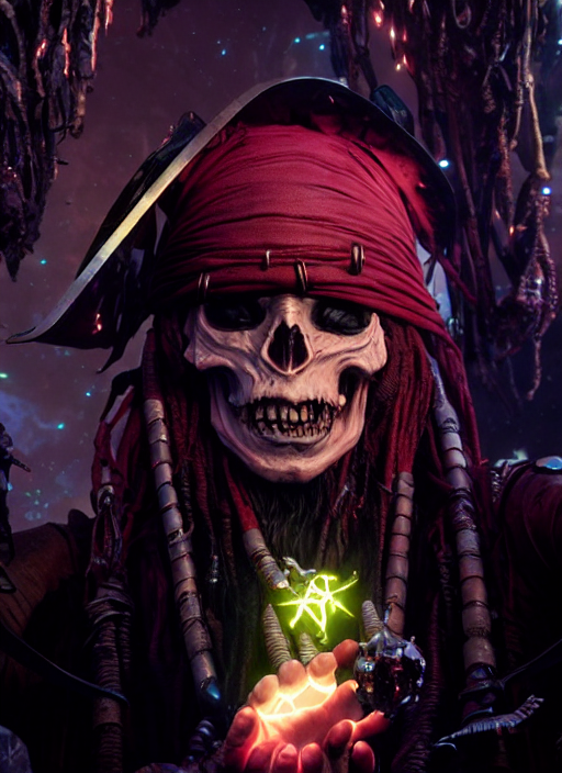 Captain Cr[_]x'lK
For the #PromptHouse space pirate challenge
#AIart #stablediffusion