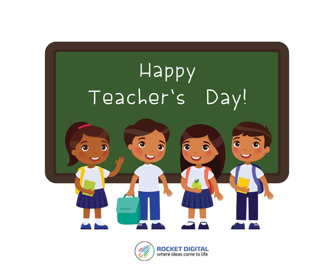RocketDigitalCo's tweet photo. Happy Teacher's Day to you! Your wisdom, dedication and kindness will always lead us on the right path and inspire us to be better human beings.
#happyteachersday https://t.co/Mp3NxH2Jgi