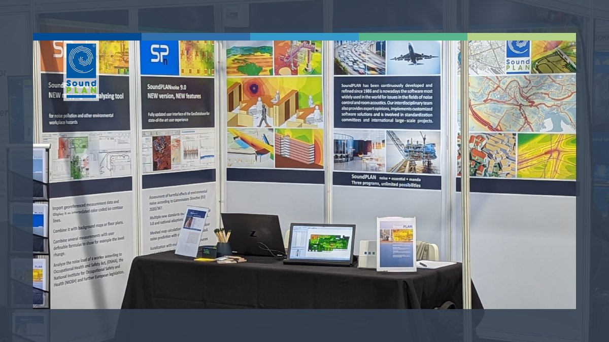 SoundPLANint's tweet photo. Review of the INTER-NOISE 2022: 
#SoundPLAN has showcased the new version 9.0 of #SoundPLANnoise and introduced our new mapping and analyzing tool for health and safety #SoundPLANmanda 1.0. Thank you for visiting our stand and for an interesting exchange! https://t.co/AKfk0Qy9Hi https://t.co/hw8x0NWLgk