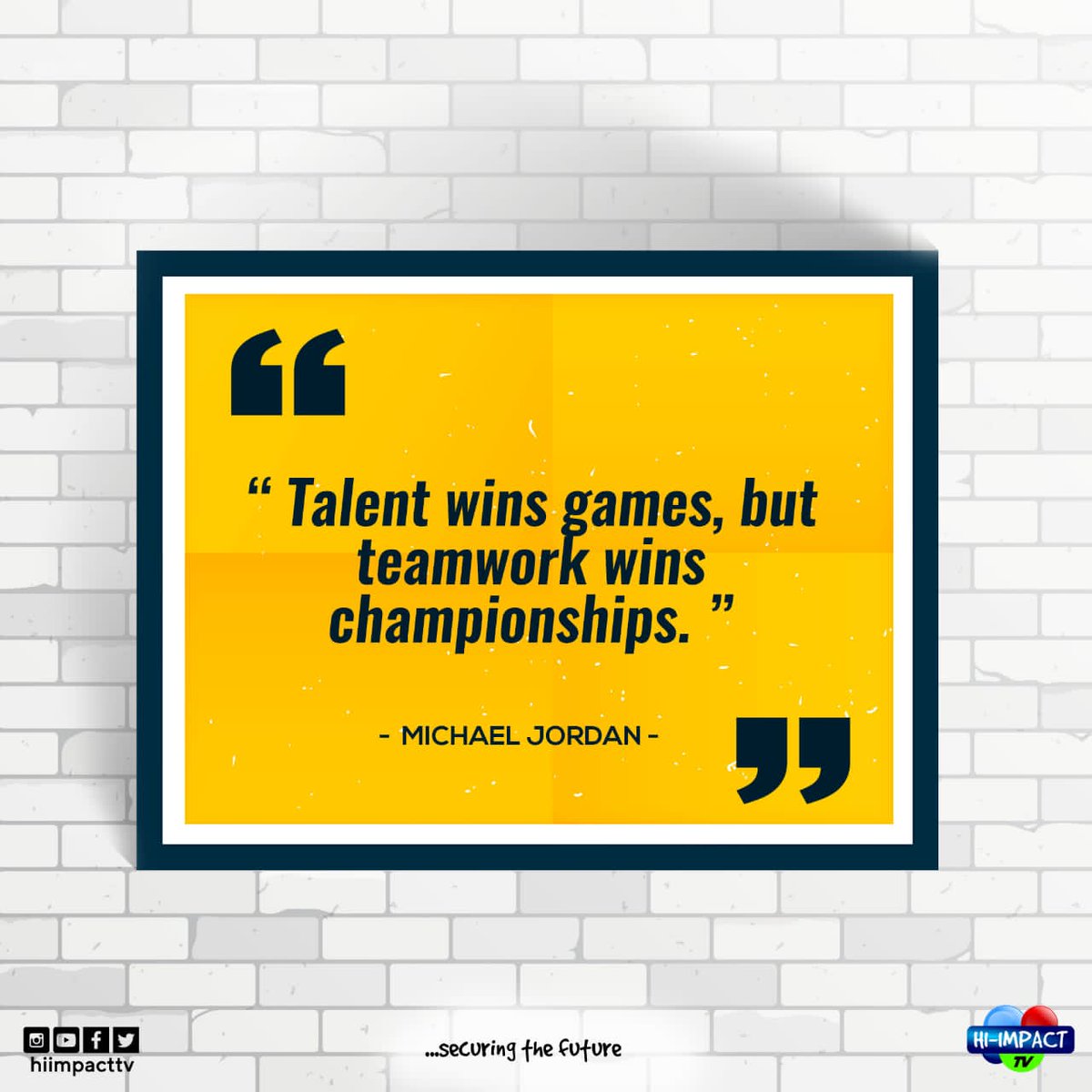 hiimpacttv's tweet photo. "Alone we can do so little; together we can do so much." β Helen Keller
.
.
.
#teamwork #mondaymotivation #motivationalquotes #newweeknewchances #hiimpacttv #securingthefuture https://t.co/Ie0lPveQMn