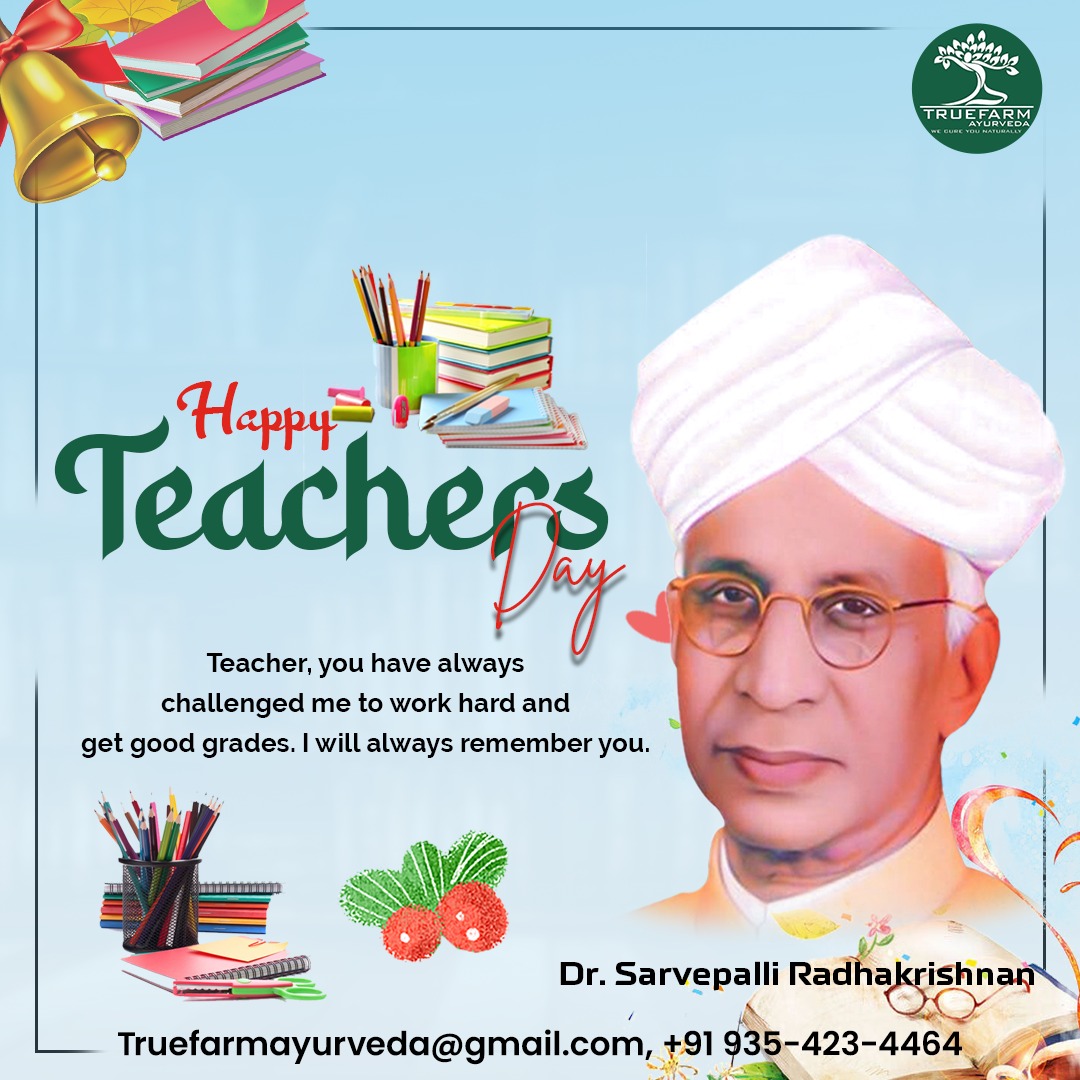 ATruefarm's tweet photo. All the efforts and hard work you have put into bringing out the best in us can never be repaid in mere words. We can only be grateful to have a teacher like you!

📞 Phone: +91-9354234464
✔ Email : truefarmayurveda@gmail.com
.
.
#Teacher’s_Day #teacherdaystatus #5_september https://t.co/i0t2PbMA2R