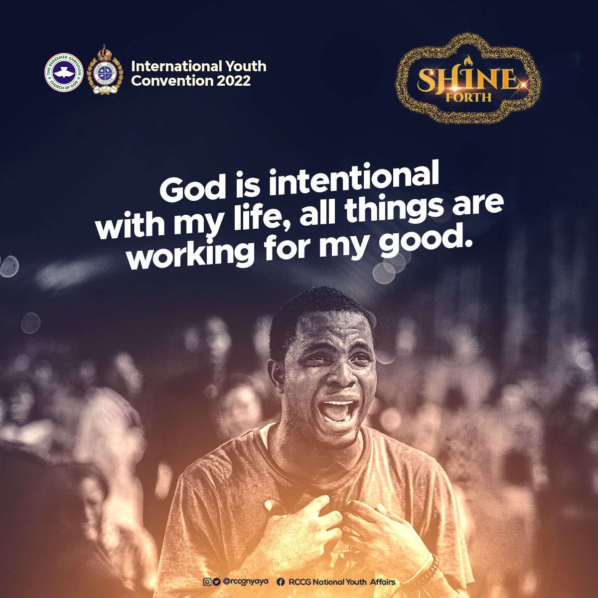 rccgyayaglobal's tweet photo. Declare loud and clear!
God is intentional with my life, all things are working for my good.
#RCCGIYC2022 #ShineForth #DeclareWithUs https://t.co/DZE7kWLNnX
