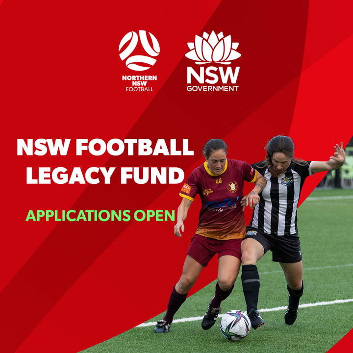 NNSWF's tweet photo. NSW Football Legacy Fund applications are open for NNSWF clubs. 

In partnership with the Office of Sport and Football NSW, the fund of more than $6 million will be invested in infrastructure and partic...
https://t.co/9gpcbg6BDy https://t.co/nXwS8dlrrt