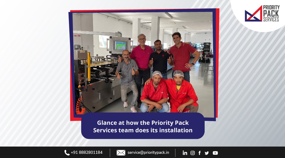 priority_pack's tweet photo. A sneak peek into our latest installation at Fleximat, Morocco. Our flat bottom machine, the AMD650-FSL was installed, within the span of 6 days
Follow Us On:
LinkedIn: https://t.co/6E5WaCLu8H
#PriorityPackServices #MachineInstallation #MachineService #MachineRepair #Machinery https://t.co/zT5jZz7OcZ