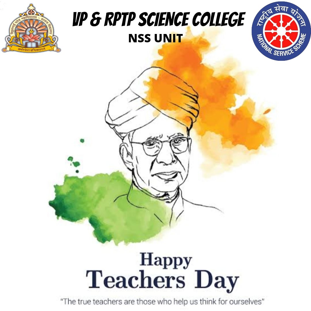 nss_vp's tweet photo. NSS UNIT OF VP AND  RPTP SCIENCE COLLEGE WISH ALL TEACHERS ,A VERY HAPPY TEACHERS DAY.
@nss_vp @nssgujarat @_NSSIndia @Anurag_Office @ianuragthakur https://t.co/K3A6gbc64p