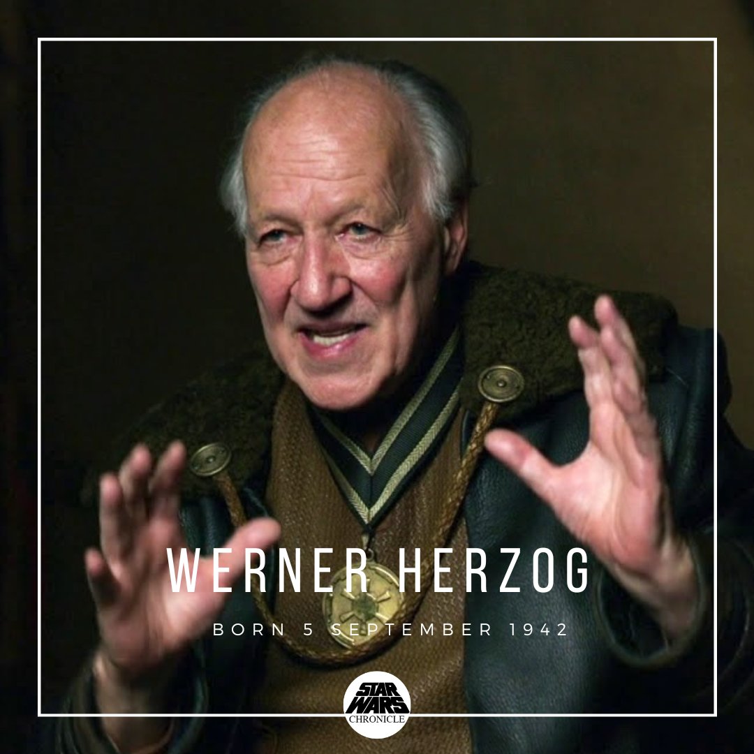 Happy birthday to the legendary Werner Herzog, who played The Client in The Mandalorian! 