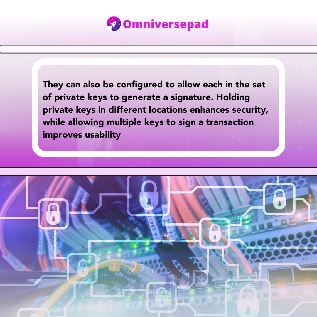 omniversepad's tweet photo. Hi Omnilovers ππ !
As the name clearly implies, multisign wallet are crypto wallets that need multiple signatures.
The signatures are private keys for signing and sending a private transaction with multisig wallets.
#omnieducation #omniversepad #cryptocurrencies #OMVToken https://t.co/HYaTyEG5sC