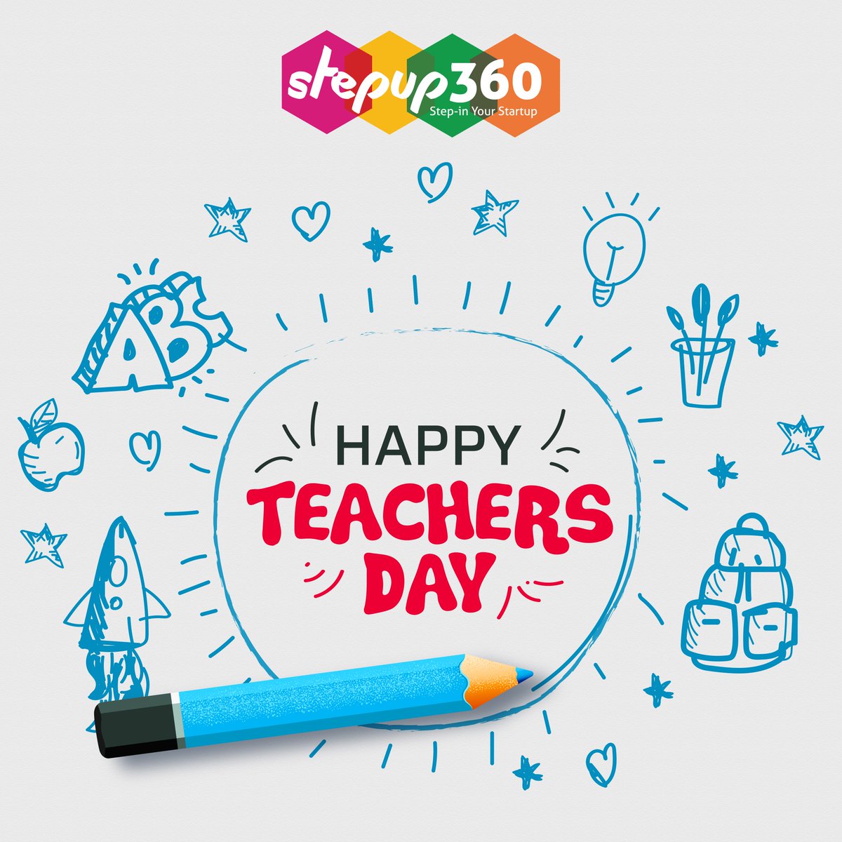 stepup360's tweet photo. “True teachers are those who help us think for ourselves.”
- Dr. Sarvepalli Radhakrishnan.
Happy Teacher’s Day to all our teachers! 

#TeachersDay #HappyTeachersDay #HappyTeachersDay2022 #teachersdayquotes #teachers #learnings #inspiration #motivation #support https://t.co/YA2TVTI5I1