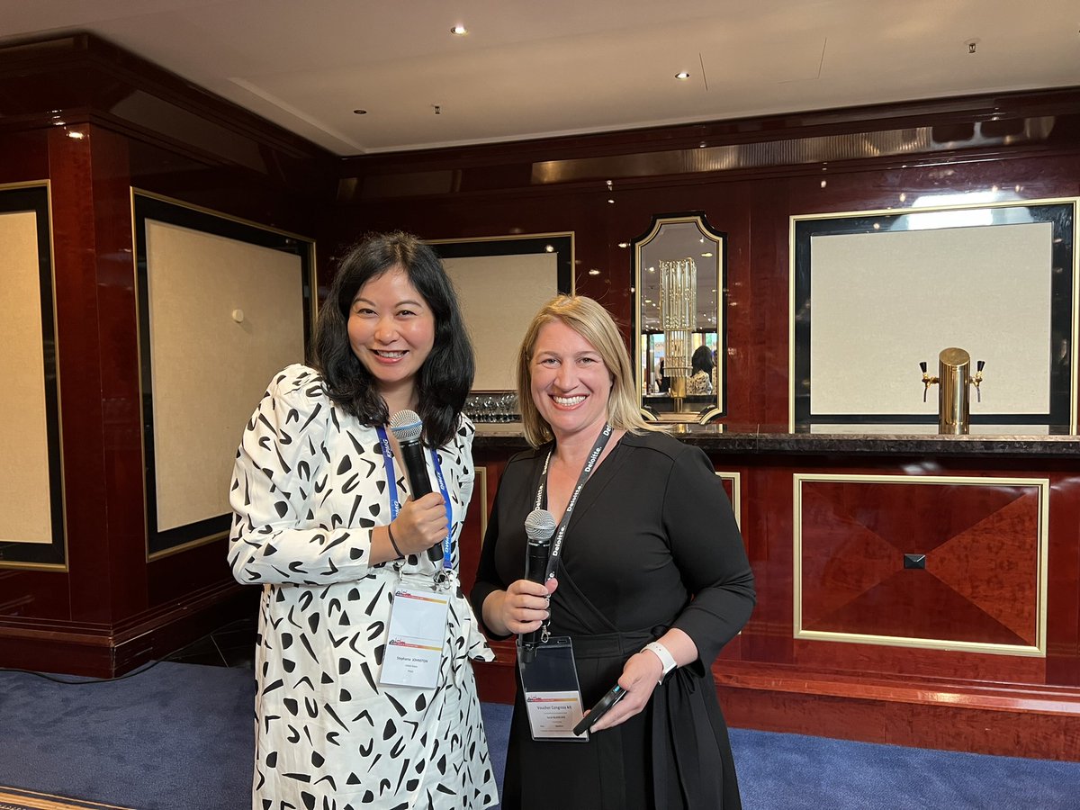 StephanieSoong's tweet photo. So pleased to chat with @sblakelock1 at the first WIN In Conversation at @IFA_Berlin! Starting now! https://t.co/mNy0w5PxSS