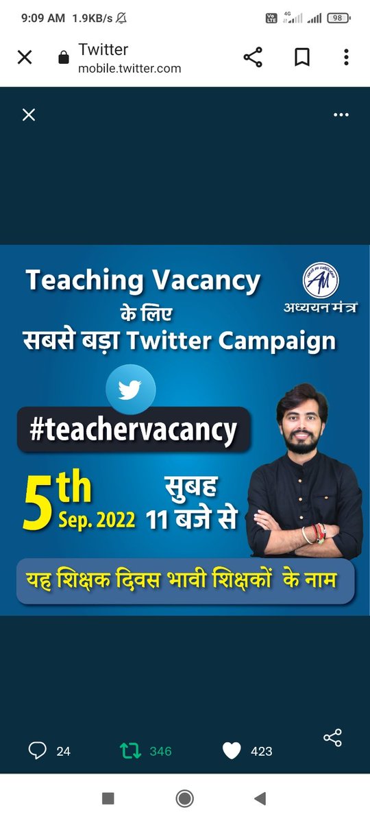 SolankiToral1's tweet photo. Be unify .please support and re tweet.
#teachervacancy https://t.co/63qI58Dr6D