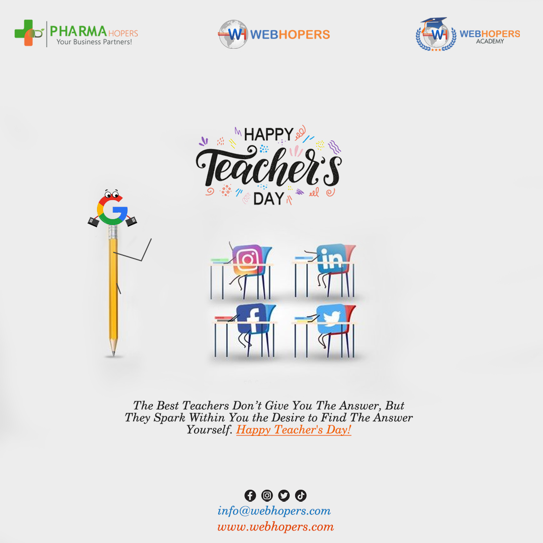 Sandeep_WH's tweet photo. Happy Teacherβs Day to all great people who are the guiding light for a better next generation ππππ
-
-
#TeachersDay2022 #happyteachersday #RespectTeachers #TeachersDay #webhopers #HappyTeachersDay2022 https://t.co/HU65MSSmEK