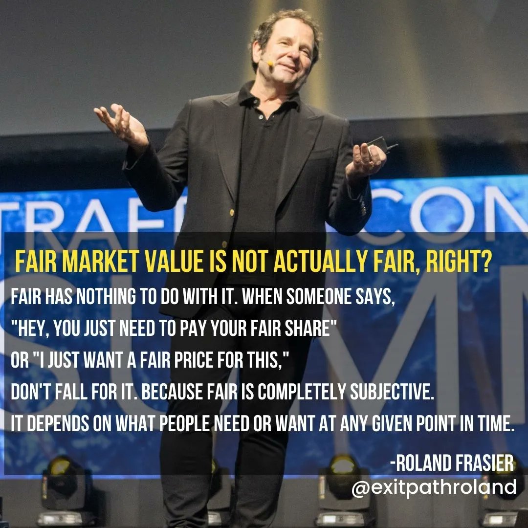exitpathroland's tweet photo. Is fair market value really fair?
.
.
.
#millionairemindset #buyingbusinesses #wealthbuilding #invest #generatewealth https://t.co/wLba4RJPPk