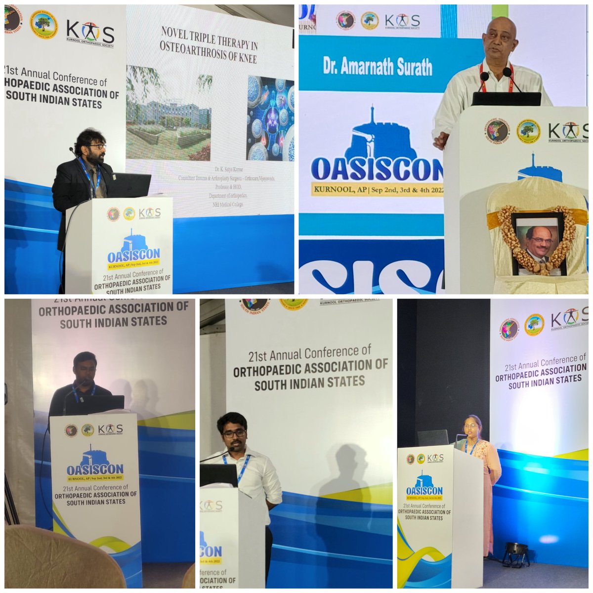 drksatya's tweet photo. Proud Moment for #TEAMORTHO #nrias 
Kudos to the team and medal winners and presenters in #OASISCON2022 https://t.co/hkBoY2jpdb