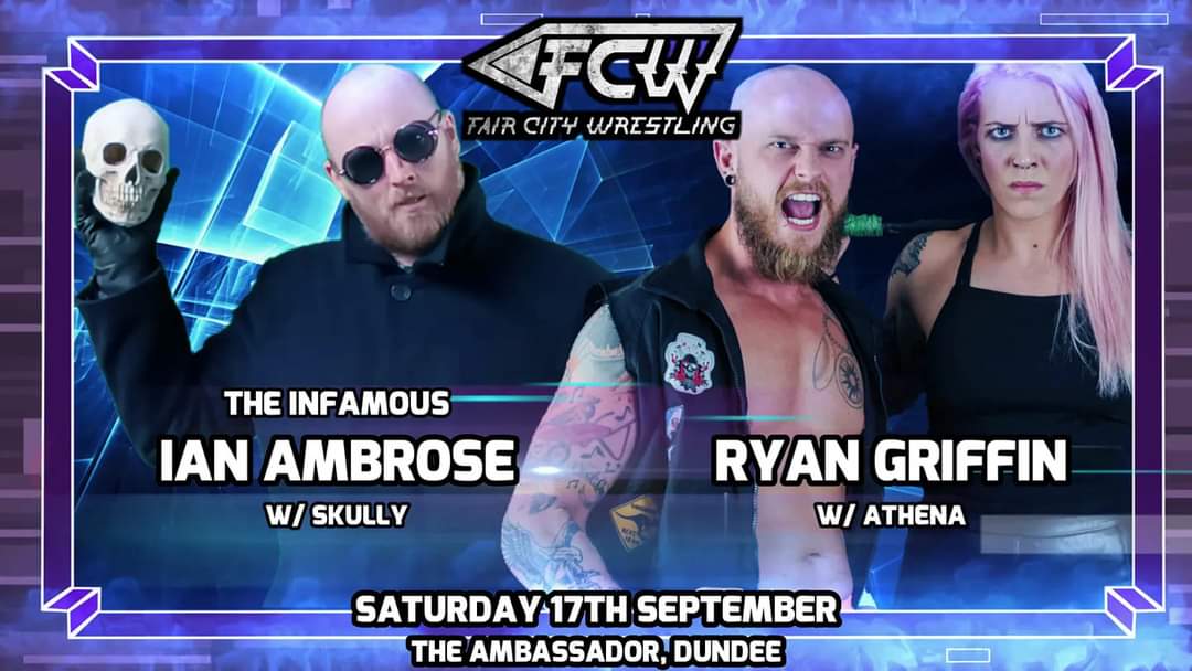 RyanGriffin13's tweet photo. Work resumes this week after a week off with my new wifey @Athena_Destroys . No long now til we get to slap these two about at #faircitywrestling 

@TheInfamousIA https://t.co/eUcg1fRaGN