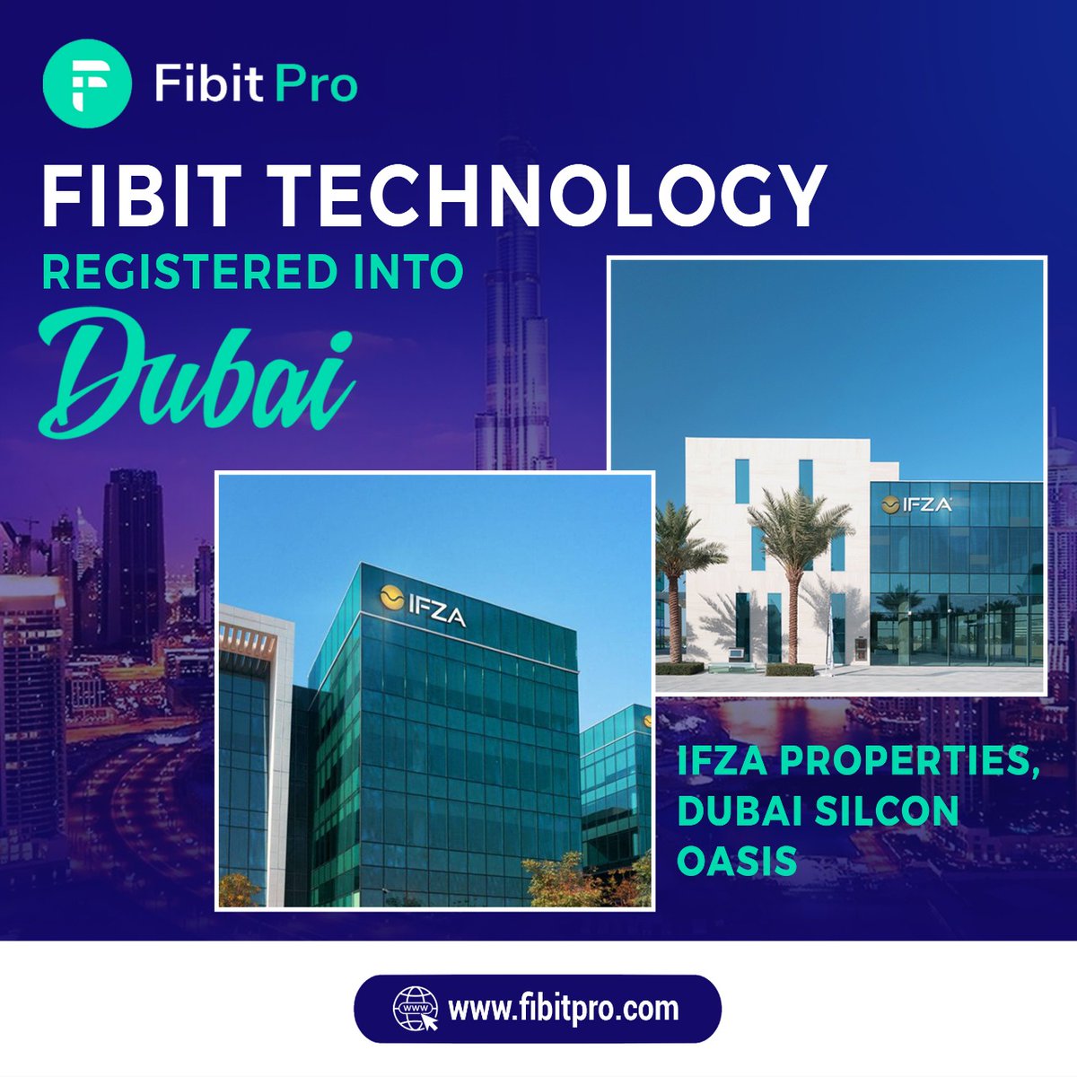 fibitpro's tweet photo. We are happy to announce that Fibit Technology is now registered in Dubai at IFZA properties, Dubai Silcon Oasis.

#fibit #fibitpro #fibitprotechnology #dubai #crypto #cryptocurrency #fibitcoin #cryptoexchange #fibitproexchange #fbt https://t.co/Vu8d5Haxle