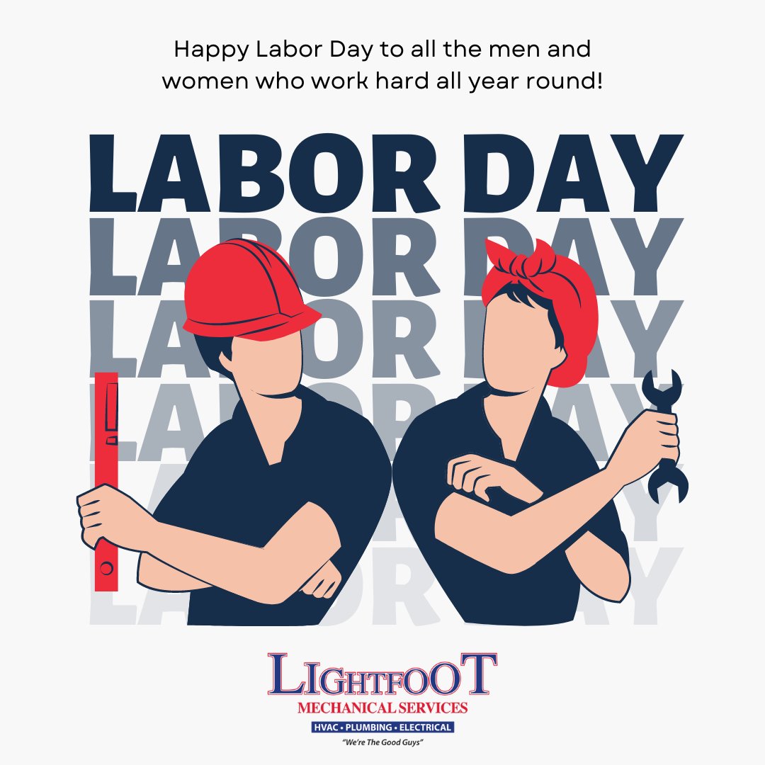 Happy Labor Day to all the hardworking men and women! 

We're celebrating all month long with big savings!

Check out our coupons on our website: lightfootmechanical.com/about-us/coupo…
☎ (817) 221-0502
