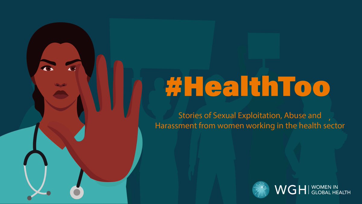TIME TO END SEXUAL ABUSE AND HARASSMENT IN HEALTH⚠️

We have just launched the #HealthToo platform to document the stories of  women working in the health system experiencing  #SEAH at work

Share your stories anonymously &amp; help drive the policy reform 

womeningh.org/healthtoo?http…