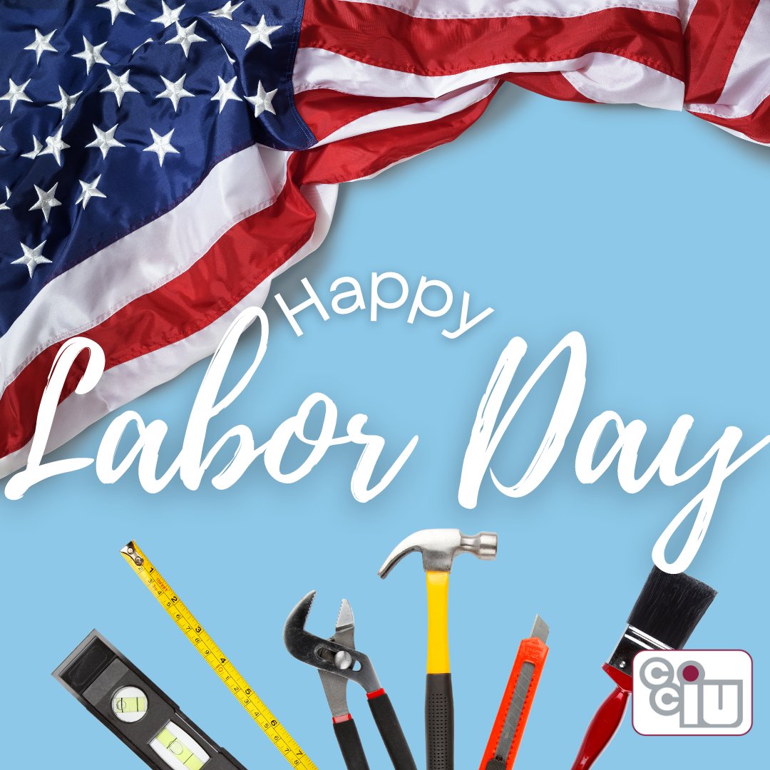 Labor Day celebrates the contributions of American workers. It also represents the unofficial end of summer! Let us know how you celebrate Labor Day.🇺🇸 
PS - The CCIU will be closed today in observance of Labor Day, and will reopen tomorrow.