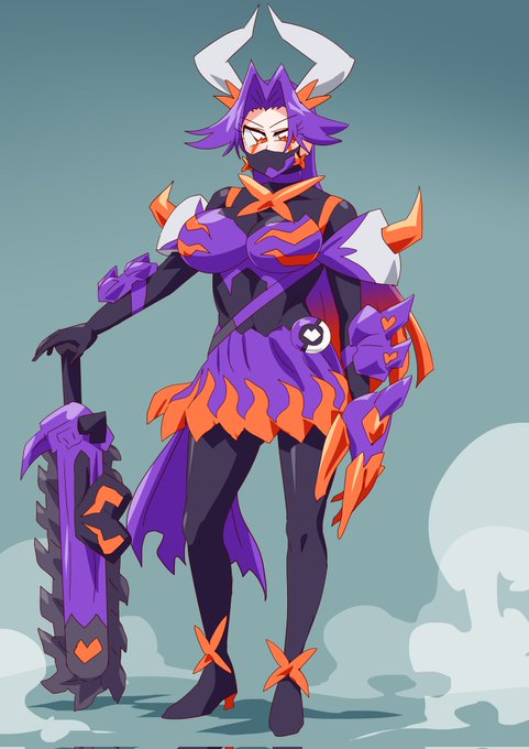 キュアバッファ。牛でゾンビ。荒々しい戦い方が特徴。 #キュアライダー #ライダー少女 