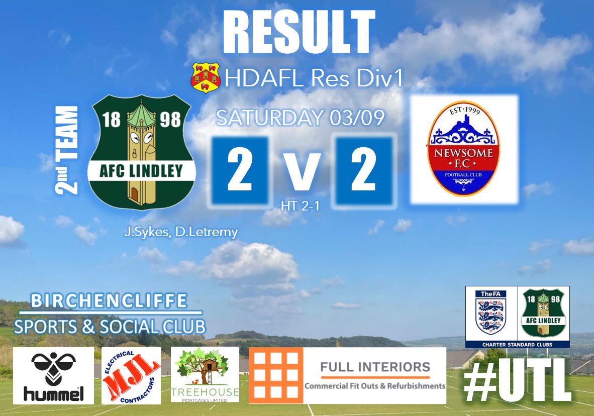AFCLindley's tweet photo. ⚽ | WEEKENDS RESULTS | ⚽
A couple of fantastic results to kick off the commencement of Saturday football! 
All with a large injury list, some cricketers and a few more not available - to say we enjoyed it would be an understatement!
#UTL 💚 https://t.co/zfXlK7thdr