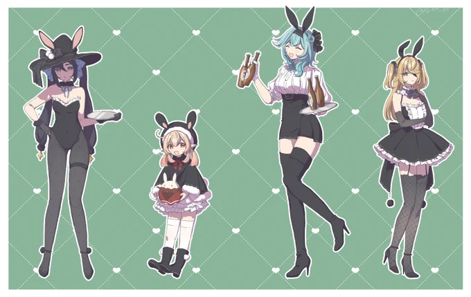 モンド女子×うさ耳 