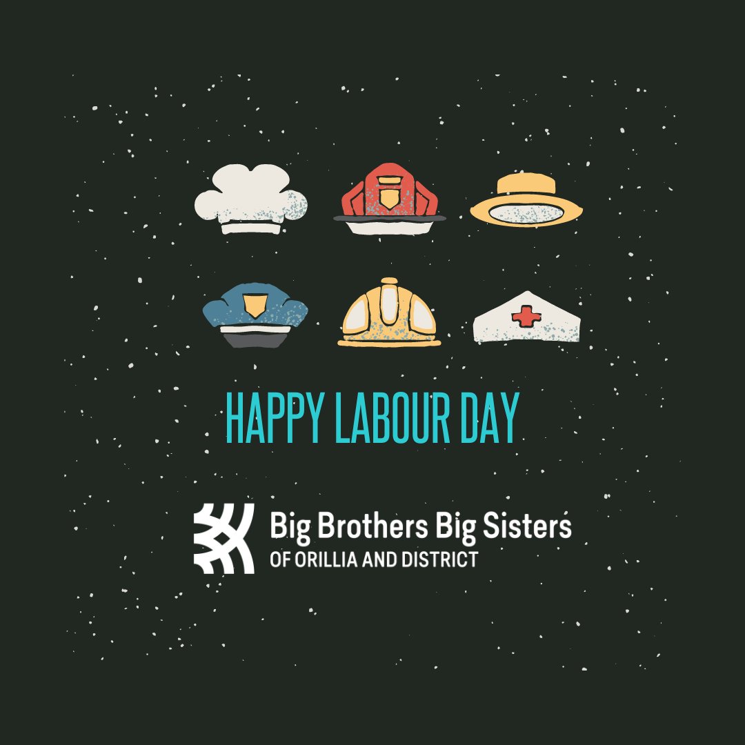 The BBBSOD team would like to wish everyone a safe and happy Labour Day!

Please note our office is closed today - Monday, September 5, 2022. We will be open during our usual business hours on Tuesday, September 6, 2022.

#BiggerTogether #MentorshipMatters #BBBSmonth #bbbsorillia