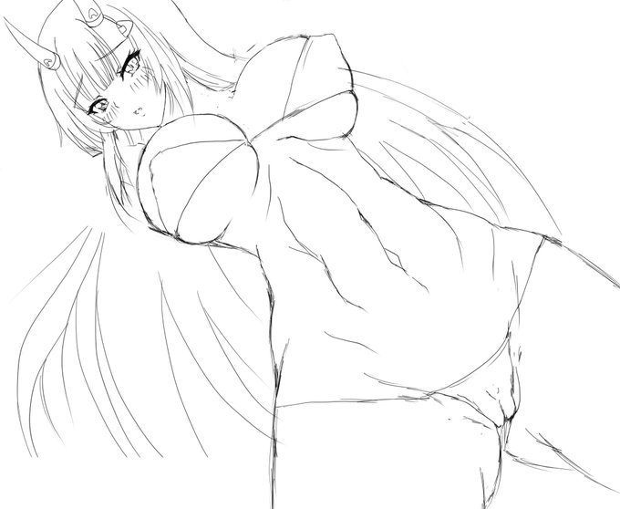 腕の位置や構図が迷子中です。 