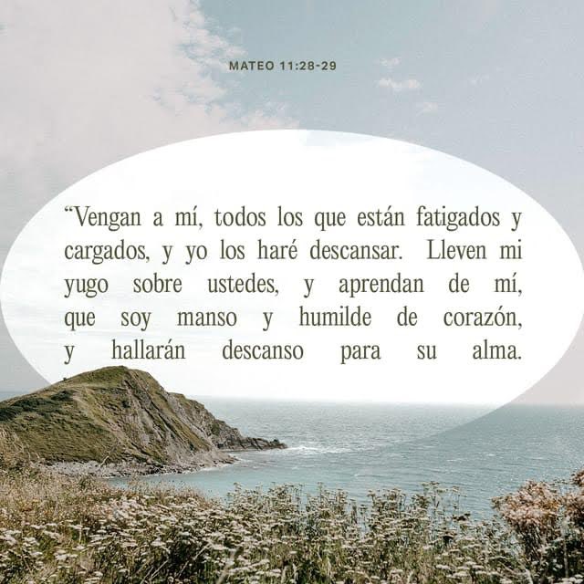 DA_1844's tweet photo. Venid a mí todos los que estáis trabajados y cargados, y yo os haré descansar. Llevad mi yugo sobre vosotros, y aprended de mí, que soy manso y humilde de corazón; y hallaréis descanso para vuestras almas; https://t.co/kvXyFdkrDV
