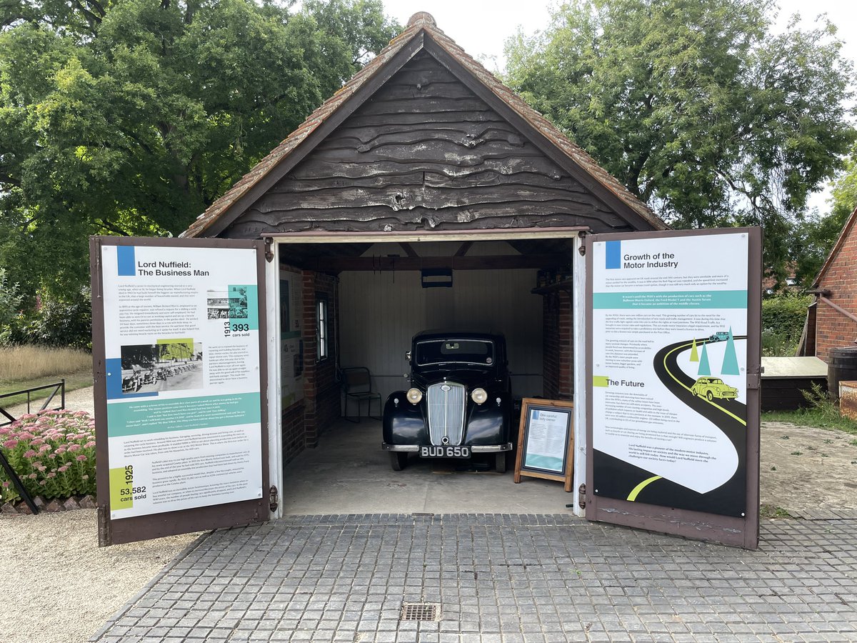 Wolseley Eight (that belonged to Lady Nuffield) on display in the garage <a href="/NTNuffieldPlace/">Nuffield Place</a> yesterday <a href="/southeastNT/">National Trust South East</a> <a href="/nationaltrust/">National Trust</a> <a href="/SOxonTourism/">Southern Oxfordshire</a> @VisitChilterns @ChilternsAONB
