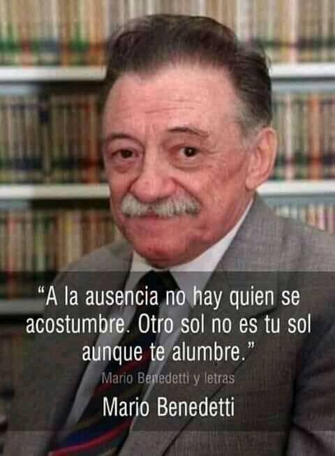 Hola mis amigos de tuiteros, gracias por tanto, pero hoy me despido de ustedes,confieso que el resultado del Apruebo me aturdió, trabajamos tanto!!!!
Les dejo este fragmento de Benedetti y hasta que nos volvamos a encontrar!!!
Les Amo