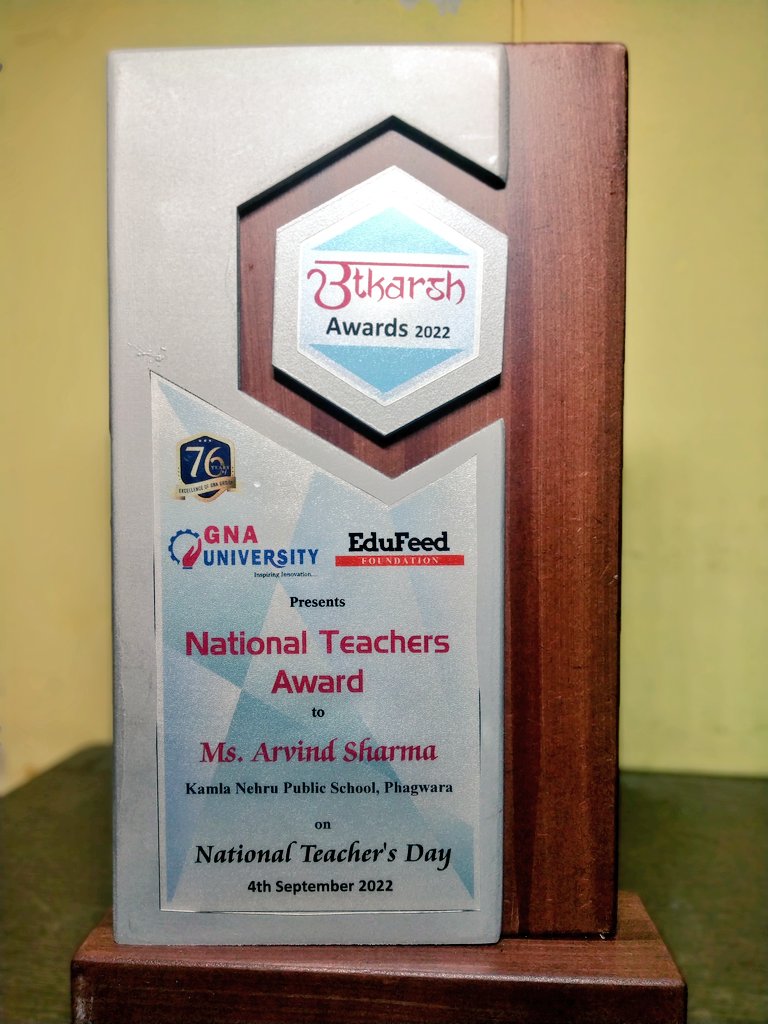 On 5th September,I want to thank <a href="/GnaUniversity/">GNA UNIVERSITY</a> Phagwara,<a href="/EdufeedIndia/">Edufeed Foundation</a>  and all my loving students for making me feel so special. I find myself extremely fortunate to have students like these. Special thanks to <a href="/pkdhillon/">dadijidhillon</a> ma'am. You always have been an inspiration for all of us.