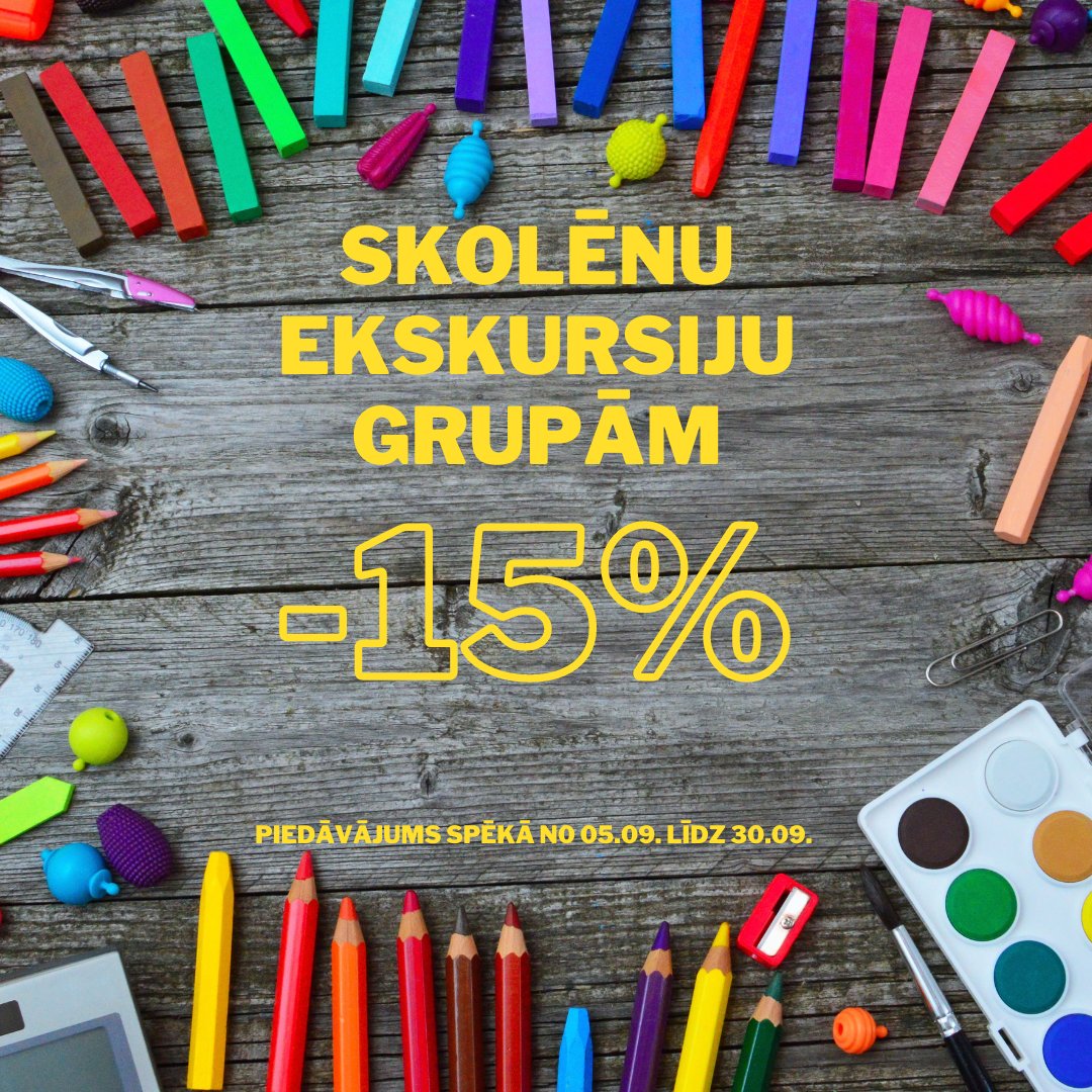 Akcija skolēnu ekskursiju grupām -15% nakšņošanai Piejūras kempinga mājiņās! 🤩
🟡Piedāvājums spēkā no 05.09. līdz 30.09.
🟡Par rezervēšanas iespējām lūdzam interesēties pa tālr. 22008805, vai e-pastā camping@ventspils.lv.
❗️Piedāvājuma laikā "Venti" atlaides netiek piemērotas.