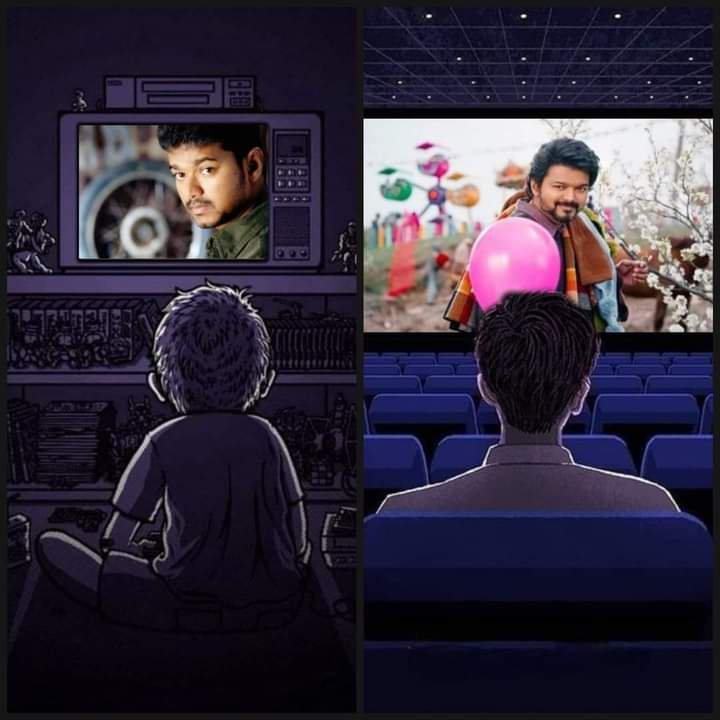 VjfansChry's tweet photo. Then - Now - Forever ❤️ @actorvijay 
#MyDearThalapathyVijay ✨ #Varisu https://t.co/17TPyF3vMj