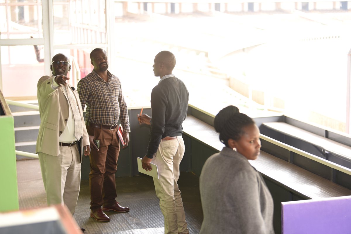 DPublicComms's tweet photo. Directorate of Public Communications officers led by the Director @MuleiMuia inspect media facilities at @StadiaKasarani in preparation for the Assumption of Office of the President ceremony to be held on Tuesday 13th September, 2022 
@MoICTKenya @SpokespersonGoK https://t.co/4y65ryc3HI