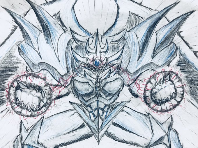 #好きな遊戯王の必殺技昔の落書き。ゴッド・ハンド・インパクト!!! 