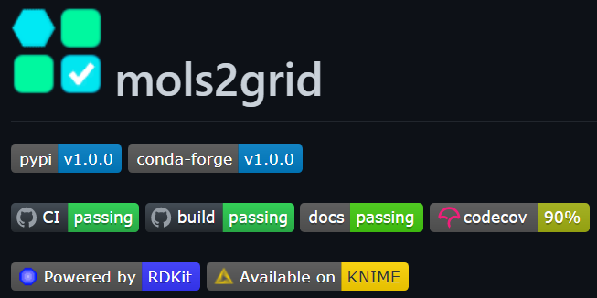 New mols2grid release, bringing full compatibility with Jupyter Lab as well as notebooks run in VSCode 🎉
It was a pain in the rear to implement and package properly, but definitely worth it!
Full changelog: github.com/cbouy/mols2gri…