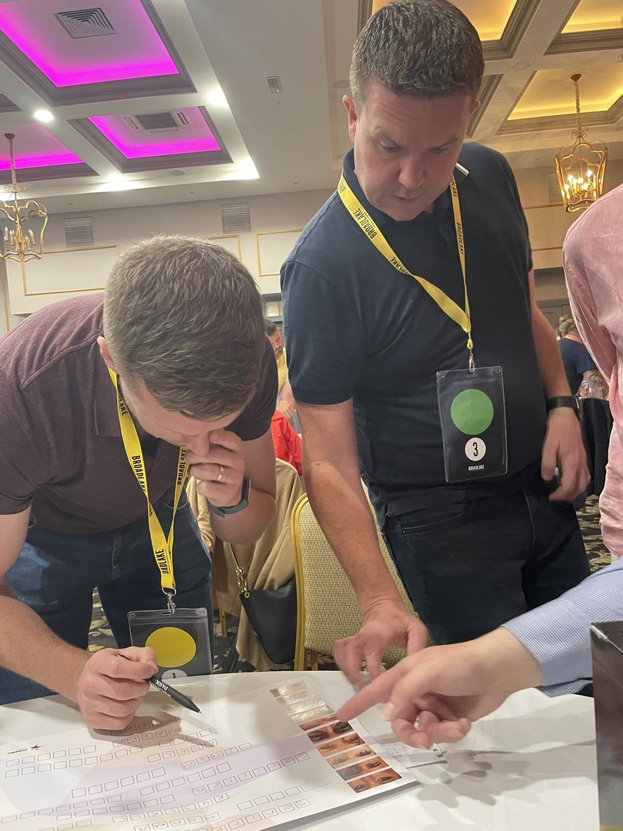 wearebroadlake's tweet image. @cmcdonagh1 from @TTMGroup absolutely on fire with guess the eyes game, how well would you have done?! #greatreconnection