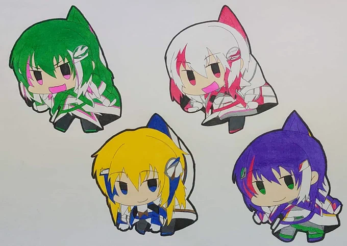 #イラスト #絵描きさんと繋がりたい #art #創作クラスタと繋がりたい #鉄道擬人化 #絵柄が好みっていう人にフォローされたい #フェアリーレイルウェイズ #JR東日本 #JR西日本 チーム東北新幹線ズ! 