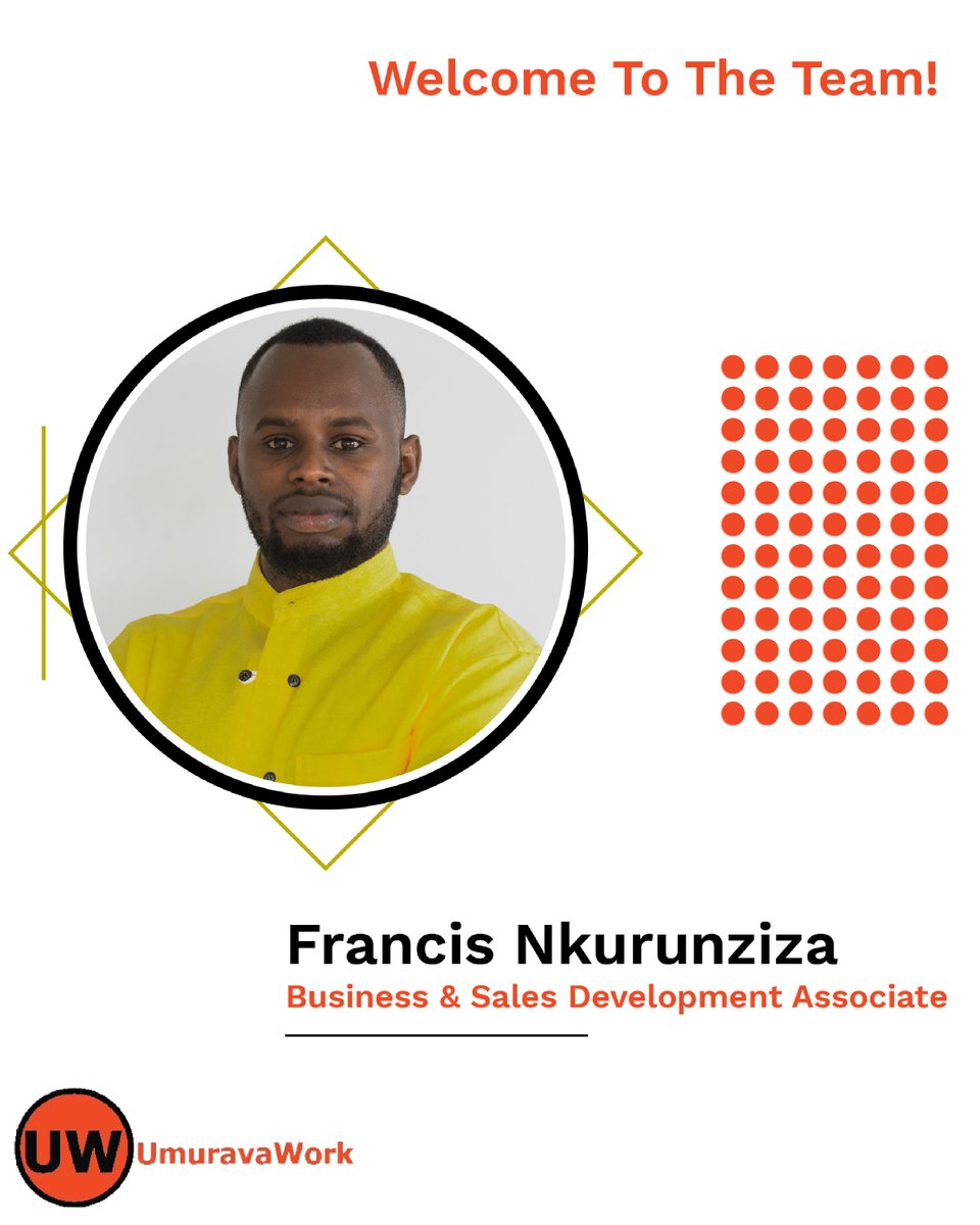 Welcome to the team @FrancisFnziza! His incredible experience in Startup sales & Corporate work will be a valuable addition to us. His love of #HumanCapitalDevelopment is key to our core purpose. After his experience with #OVO @OndernemersNZ, we are ready to grow with him.