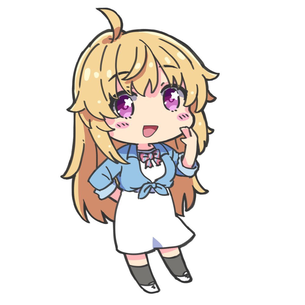 「また心にゆとりがある時にやりたいと思います…今回4名描かせていただきました  」|十月十日ちゃん🎄新人Vtuber ファンのイラスト