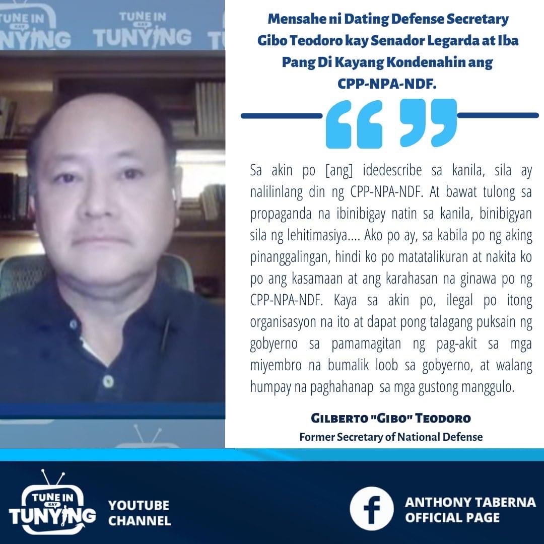 gelmesse's tweet photo. Tinabla ni Sir Gibo Teodoro si LEGARDA https://t.co/TUv8G7aVwc