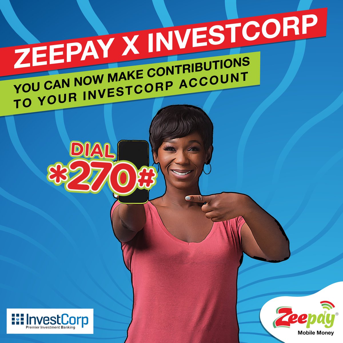 myzeepay's tweet photo. InvestCorp is working in partnership with Zeepay to make it easy to make contributions to your InvestCorp account.

Dial *270# on any network to register for Zeepay mobile money.

#zeepay #Investcorp #akrobeto #asantekotokofc #AKSC #zeepaymobilemoney #account #netwrok https://t.co/By7QqbuGrd