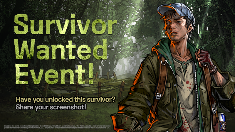 TWDAllStars's tweet photo. 🎉#Survivor #Wanted #Event🎉

We're on the lookout for this survivor!
Have you unlocked this survivor? Prove it then!

⏰9/5 ~ 9/6
💰Gold Bars x500 (First 30 Participants)

Check out the link for more details!
👉https://t.co/gplsVxXkJd

#TWD #TheWalkingDead #RPG #REWARDS https://t.co/K9q7fAx733