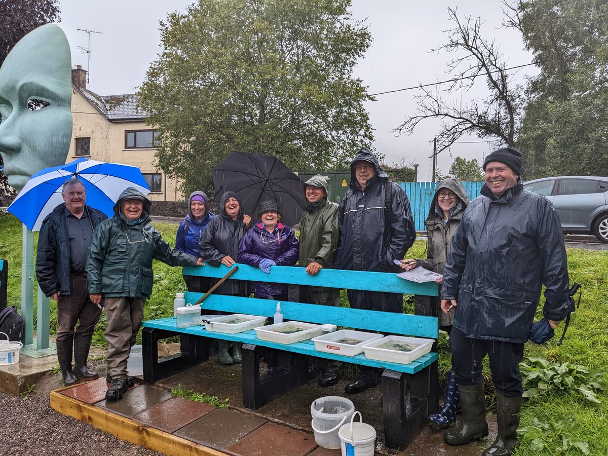 MonIntDev's tweet photo. See photos from the first weekend of our Understanding &amp; Caring for our Waterways course in #Emyvale! They learned about rivers, their physical structure and function, invertebrate and plant life, and how to use animals and plants to assess water quality https://t.co/8eG3NfQ5u6
