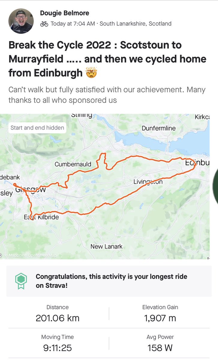 Doug1eB's tweet photo. @SocialBite_  had a great day yesterday at #BTCC. Enjoyed it so much we cycled back to Glasgow at the end. See you next year @GlasgowWarriors https://t.co/09iKTTC4OC