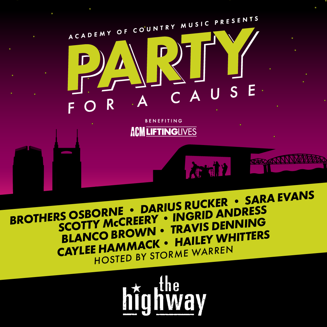 iammichaelrix's tweet photo. SXMTheHighway: Catch host @stormewarren and performances from your favorite Country stars like @brothersosborne, @ScottyMcCreery, @IngridAndress, and MORE in #ACMparty For a Cause, airing tonight at 8pm ET on #TheHighway. ๐ https://t.co/xxHklDtLgf
